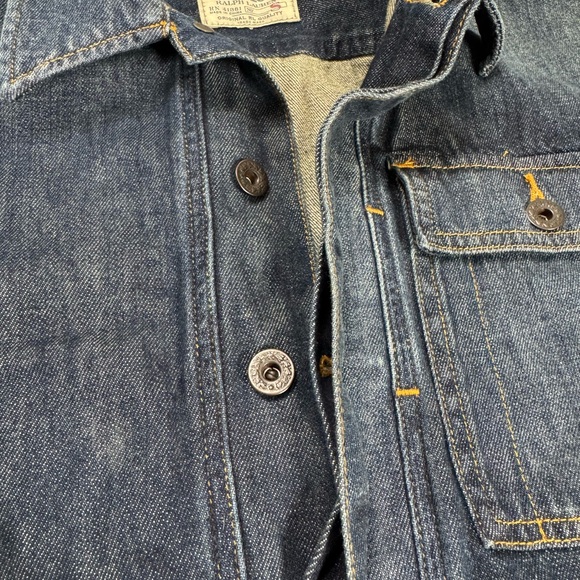 Polo Ralph Lauren Authentic Dungarees Shift Dress size small 💯%cotton w/pockets! - Picture 2 of 7